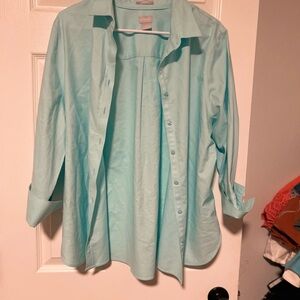 Chico's Light Blue Long Sleeve Top